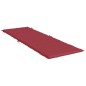 vidaXL Cojín de tumbona de tela Oxford rojo tinto 186x58x3 cm vidaXL Cojín de tumbona de tela Oxford rojo tinto 186x58x3 cm