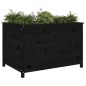 vidaXL Arriate elevado de jardín madera de pino negro 119,5x82,5x78 cm vidaXL Arriate elevado de jardín madera de pino negro 119,5x82,5x78 cm