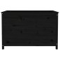 vidaXL Arriate elevado de jardín madera de pino negro 119,5x82,5x78 cm vidaXL Arriate elevado de jardín madera de pino negro 119,5x82,5x78 cm