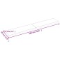 vidaXL Encimera baño madera maciza tratada marrón claro 180x30x(2-6)cm vidaXL Encimera baño madera maciza tratada marrón claro 180x30x(2-6)cm