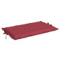 vidaXL Cojín de tumbona de tela Oxford rojo tinto 186x58x3 cm vidaXL Cojín de tumbona de tela Oxford rojo tinto 186x58x3 cm