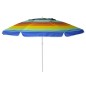 Eurotrail Sombrilla de playa UPF 50+ arcoiris Eurotrail Sombrilla de playa UPF 50+ arcoiris