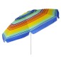 Eurotrail Sombrilla de playa UPF 50+ arcoiris Eurotrail Sombrilla de playa UPF 50+ arcoiris