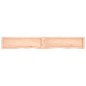 vidaXL Encimera de baño madera maciza sin tratar 200x30x(2-4) cm vidaXL Encimera de baño madera maciza sin tratar 200x30x(2-4) cm