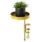 Esschert Design Bandeja para plantas con abrazadera redonda dorada S Esschert Design Bandeja para plantas con abrazadera redonda dorada S