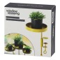 Esschert Design Bandeja para plantas con abrazadera redonda dorada S Esschert Design Bandeja para plantas con abrazadera redonda dorada S