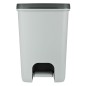 Curver Papelera de pedal Essentials gris claro 20 L Curver Papelera de pedal Essentials gris claro 20 L