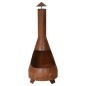 ProGarden Chimenea con tubo Charming color óxido 118 cm ProGarden Chimenea con tubo Charming color óxido 118 cm