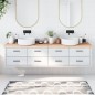 vidaXL Encimera de baño madera maciza sin tratar 220x40x(2-6) cm vidaXL Encimera de baño madera maciza sin tratar 220x40x(2-6) cm