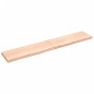 vidaXL Encimera de baño madera maciza sin tratar 220x40x(2-6) cm vidaXL Encimera de baño madera maciza sin tratar 220x40x(2-6) cm