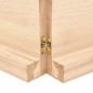 vidaXL Encimera de baño madera maciza sin tratar 220x40x(2-6) cm vidaXL Encimera de baño madera maciza sin tratar 220x40x(2-6) cm