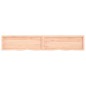 vidaXL Encimera de baño madera maciza sin tratar 220x40x(2-6) cm vidaXL Encimera de baño madera maciza sin tratar 220x40x(2-6) cm