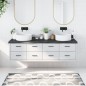 vidaXL Encimera baño madera maciza tratada gris oscuro 180x60x(2-6) cm vidaXL Encimera baño madera maciza tratada gris oscuro 180x60x(2-6) cm