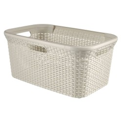 Curver Cesto de la ropa sucia Style blanco vintage 45 L