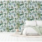 DUTCH WALLCOVERINGS Papel pintado Exotic Garden azul y verde DUTCH WALLCOVERINGS Papel pintado Exotic Garden azul y verde
