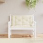 vidaXL Cojines de banco de jardín 2 uds blanco crema 100x50x7 cm vidaXL Cojines de banco de jardín 2 uds blanco crema 100x50x7 cm