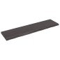 vidaXL Encimera baño madera maciza tratada gris oscuro 200x50x(2-6) cm vidaXL Encimera baño madera maciza tratada gris oscuro 200x50x(2-6) cm