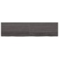 vidaXL Encimera baño madera maciza tratada gris oscuro 200x50x(2-6) cm vidaXL Encimera baño madera maciza tratada gris oscuro 200x50x(2-6) cm