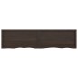 vidaXL Encimera baño madera maciza tratada gris oscuro 200x50x(2-6) cm vidaXL Encimera baño madera maciza tratada gris oscuro 200x50x(2-6) cm