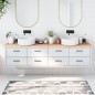 vidaXL Encimera de baño madera maciza sin tratar 220x50x(2-6) cm vidaXL Encimera de baño madera maciza sin tratar 220x50x(2-6) cm