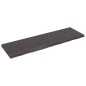 vidaXL Encimera baño madera maciza tratada gris oscuro 200x60x(2-6) cm vidaXL Encimera baño madera maciza tratada gris oscuro 200x60x(2-6) cm