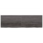 vidaXL Encimera baño madera maciza tratada gris oscuro 200x60x(2-6) cm vidaXL Encimera baño madera maciza tratada gris oscuro 200x60x(2-6) cm
