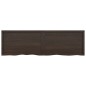 vidaXL Encimera baño madera maciza tratada gris oscuro 200x60x(2-6) cm vidaXL Encimera baño madera maciza tratada gris oscuro 200x60x(2-6) cm