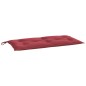vidaXL Cojines de banco de jardín 2 uds rojo tinto 100x50x7 cm vidaXL Cojines de banco de jardín 2 uds rojo tinto 100x50x7 cm
