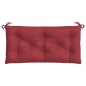 vidaXL Cojines de banco de jardín 2 uds rojo tinto 100x50x7 cm vidaXL Cojines de banco de jardín 2 uds rojo tinto 100x50x7 cm