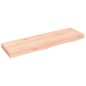 vidaXL Encimera de baño madera maciza sin tratar 100x30x(2-6) cm vidaXL Encimera de baño madera maciza sin tratar 100x30x(2-6) cm