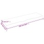 vidaXL Encimera de baño madera maciza sin tratar 100x30x(2-6) cm vidaXL Encimera de baño madera maciza sin tratar 100x30x(2-6) cm