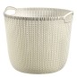 Curver Cesta de almacenamiento Knit redonda L blanco crema Curver Cesta de almacenamiento Knit redonda L blanco crema