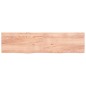 vidaXL Encimera baño madera maciza tratada marrón claro 200x50x(2-6)cm vidaXL Encimera baño madera maciza tratada marrón claro 200x50x(2-6)cm