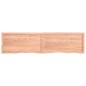 vidaXL Encimera baño madera maciza tratada marrón claro 200x50x(2-6)cm vidaXL Encimera baño madera maciza tratada marrón claro 200x50x(2-6)cm