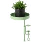 Esschert Design Bandeja para plantas con abrazadera redonda verde S Esschert Design Bandeja para plantas con abrazadera redonda verde S