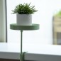 Esschert Design Bandeja para plantas con abrazadera redonda verde S Esschert Design Bandeja para plantas con abrazadera redonda verde S