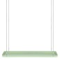 Esschert Design Bandeja colgante para plantas rectangular verde L