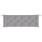 vidaXL Cojines de banco de jardín 2 uds tela Oxford gris 150x50x7 cm