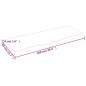 vidaXL Encimera baño madera maciza tratada marrón claro 100x40x(2-4)cm vidaXL Encimera baño madera maciza tratada marrón claro 100x40x(2-4)cm