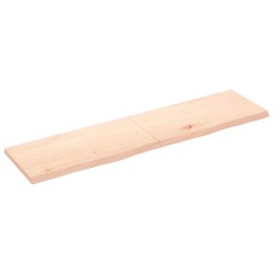 vidaXL Encimera de baño madera maciza sin tratar 160x40x(2-4) cm