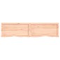 vidaXL Encimera de baño madera maciza sin tratar 160x40x(2-4) cm vidaXL Encimera de baño madera maciza sin tratar 160x40x(2-4) cm