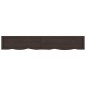 vidaXL Encimera baño madera maciza tratada gris oscuro 180x30x(2-6) cm vidaXL Encimera baño madera maciza tratada gris oscuro 180x30x(2-6) cm