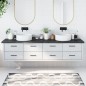 vidaXL Encimera baño madera maciza tratada gris oscuro 220x60x(2-4) cm vidaXL Encimera baño madera maciza tratada gris oscuro 220x60x(2-4) cm