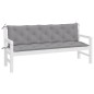 vidaXL Cojines de banco de jardín 2 uds tela Oxford gris 180x50x7 cm vidaXL Cojines de banco de jardín 2 uds tela Oxford gris 180x50x7 cm