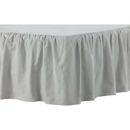 Venture Home Faldón de cama Pixy algodón gris claro 200x180 cm
