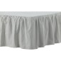 Venture Home Faldón de cama Pixy algodón gris claro 200x180 cm Venture Home Faldón de cama Pixy algodón gris claro 200x180 cm