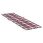 vidaXL Cojín para tumbona estampado a cuadros rojos (75+105)x50x3 cm vidaXL Cojín para tumbona estampado a cuadros rojos (75+105)x50x3 cm