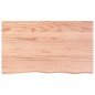 vidaXL Encimera de baño madera maciza tratada marrón claro 100x60x2 cm vidaXL Encimera de baño madera maciza tratada marrón claro 100x60x2 cm