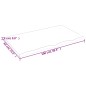 vidaXL Encimera de baño madera maciza tratada marrón claro 100x60x2 cm vidaXL Encimera de baño madera maciza tratada marrón claro 100x60x2 cm