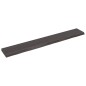 vidaXL Encimera baño madera maciza tratada gris oscuro 200x30x(2-6) cm